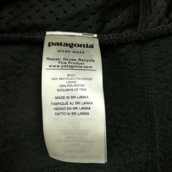 Patagonia Vest Retro Pile Full Zip Fleece Black Mens Medium 22821 $129 - Picture 6 of 10
